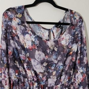 Torrid Sheer Floral Top